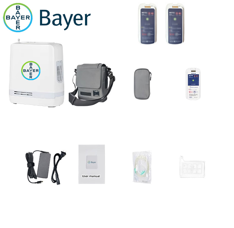 Oxygen concentrator + original battery * 2 shoulder strap + case + battery + charger + instruction manual + oxygen tube * 2 + built-in cotton filter * 4